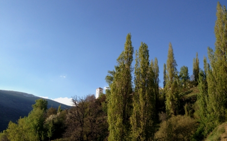 Bubion church seen from GR7